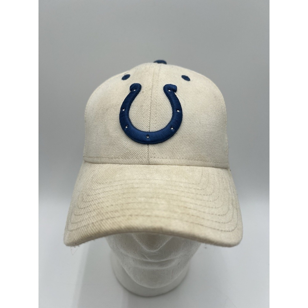 Indianapolis Colts NFL Authentic Sideline Reebok Strapback Hat Cap Cream‎ OSFA